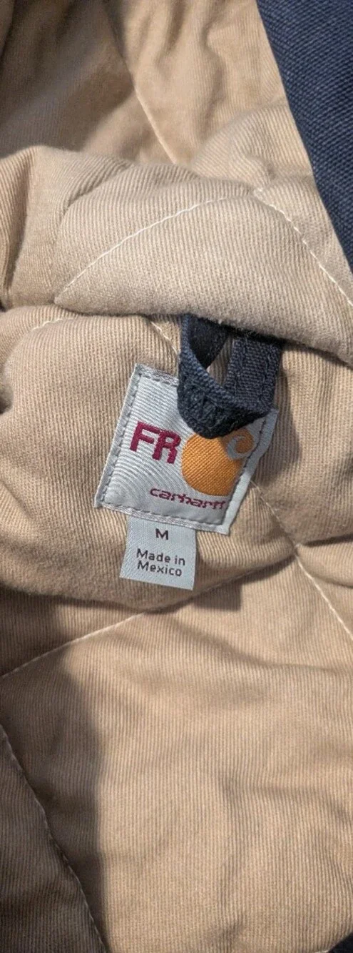 Carhartt Navy Hooded FR Coat